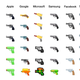 Image for article titled All the big tech companies are ditching their handgun emojis for toy guns